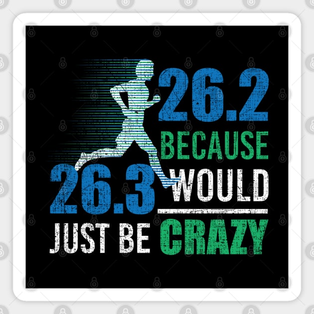 Marathon Runners 26.3 Miles Funny Magnet by screamingfool